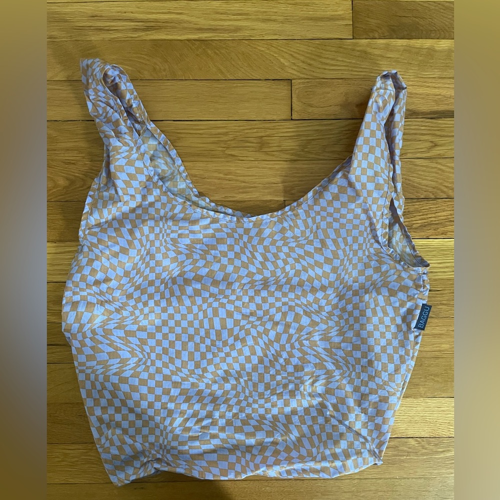 Standard Baggu Lavender Trippy Checker